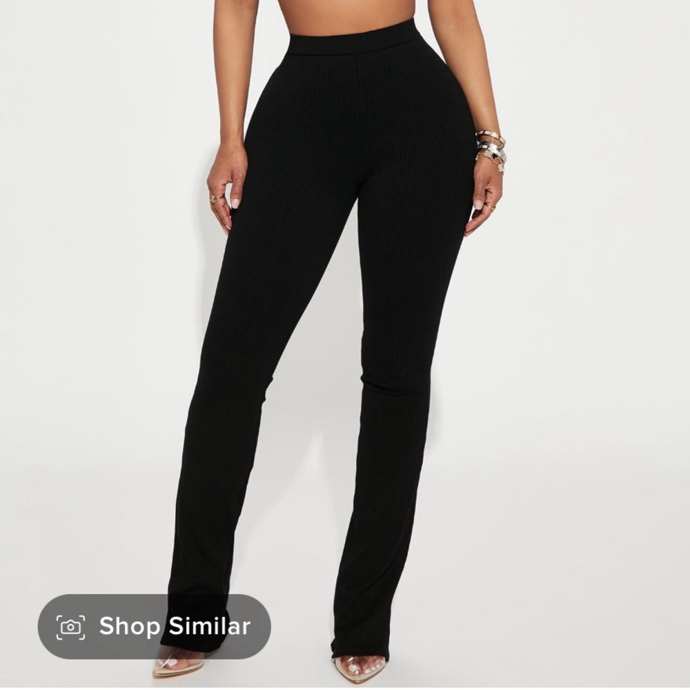 Snatched flared leggings